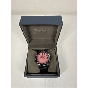 Invicta Specialty Men's Watch - 45mm, Black Pink (38440) Leather Band